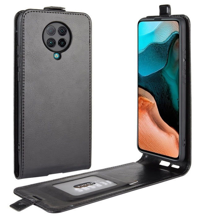 Para Xiaomi Redmi K30 Pro R64 Funda protectora de cuero con tapa vertical individual con textura con ranuras para tarjetas y marco de fotos, For Redmi K30 Pro
