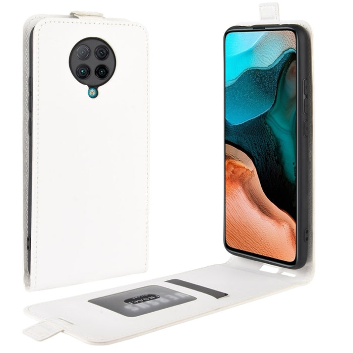 Para Xiaomi Redmi K30 Pro R64 Funda protectora de cuero con tapa vertical individual con textura con ranuras para tarjetas y marco de fotos, For Redmi K30 Pro