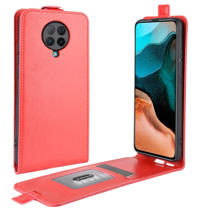 Para Xiaomi Redmi K30 Pro R64 Funda protectora de cuero con tapa vertical individual con textura con ranuras para tarjetas y marco de fotos, For Redmi K30 Pro