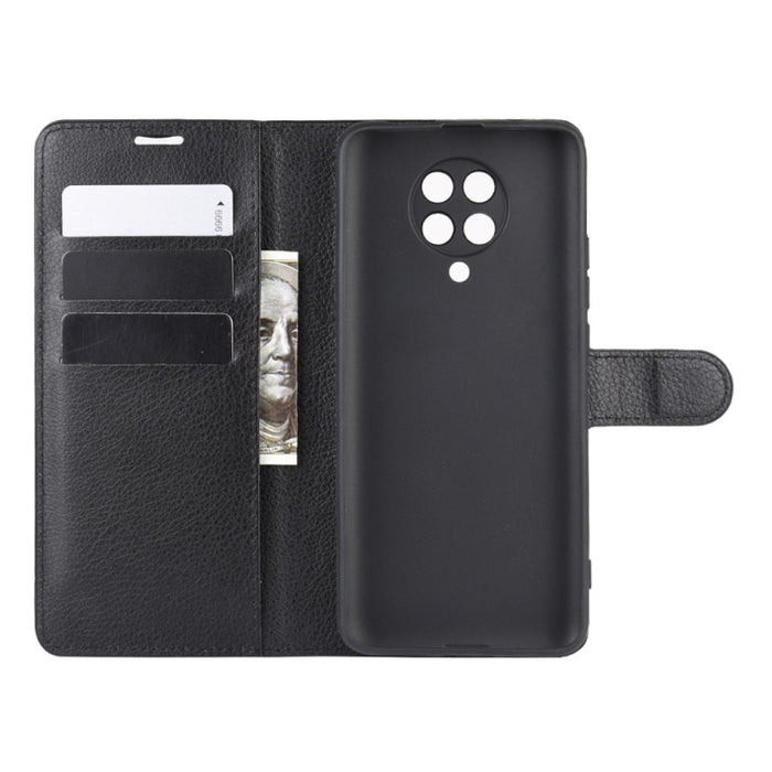 Para Xiaomi Redmi K30 Pro Litchi Texture Funda protectora con tapa horizontal con soporte y ranuras para tarjetas y billetera, For Redmi K30 Pro