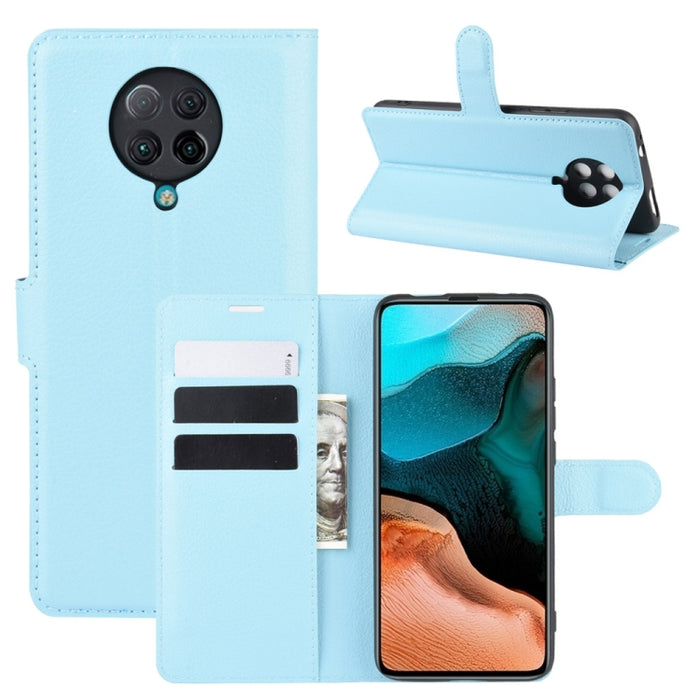 Para Xiaomi Redmi K30 Pro Litchi Texture Funda protectora con tapa horizontal con soporte y ranuras para tarjetas y billetera, For Redmi K30 Pro