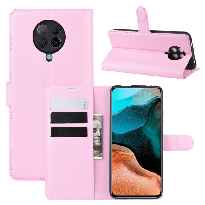 Para Xiaomi Redmi K30 Pro Litchi Texture Funda protectora con tapa horizontal con soporte y ranuras para tarjetas y billetera, For Redmi K30 Pro