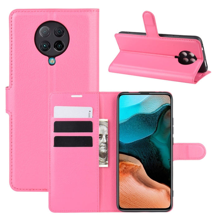 Para Xiaomi Redmi K30 Pro Litchi Texture Funda protectora con tapa horizontal con soporte y ranuras para tarjetas y billetera, For Redmi K30 Pro