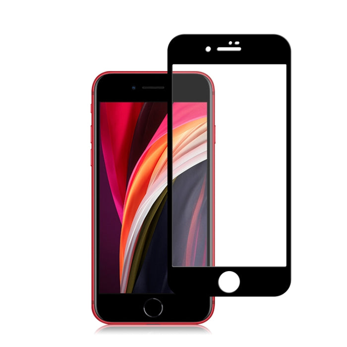 Para iPhone SE 2020 2 piezas mocolo 0,33 mm 9H 2.5D Película de vidrio templado con pegamento completo