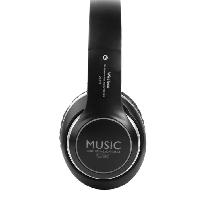 VJ033 Actualización multifunción Bluetooth 5.0 Auriculares Estéreo Inalámbrico LED Micrófono Radio FM Auriculares