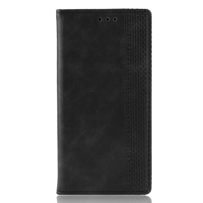 Para iPhone SE (2020) Funda de cuero con tapa horizontal con textura de caballo loco retro con hebilla magnética, con soporte, ranuras para tarjetas y marco de fotos, For iPhone SE 2022 / SE 2020