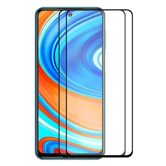 2 PCS ENKAY Hat-Prince Full Glue 0.26mm 9H 2.5D Película de cobertura total de vidrio templado, For Xiaomi Redmi K30/K30 Pro, For Xiaomi Redmi Note 9/Note 9 Pro