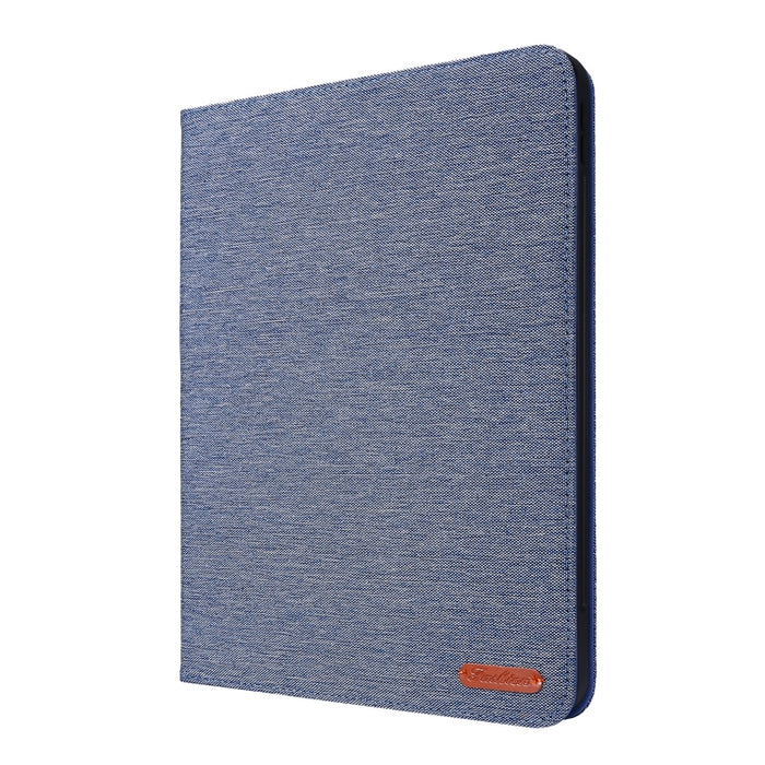 Flip horizontal TPU + funda protectora de cuero PU de tela con clip para tarjeta de presentación, For iPad Pro 11(2020)