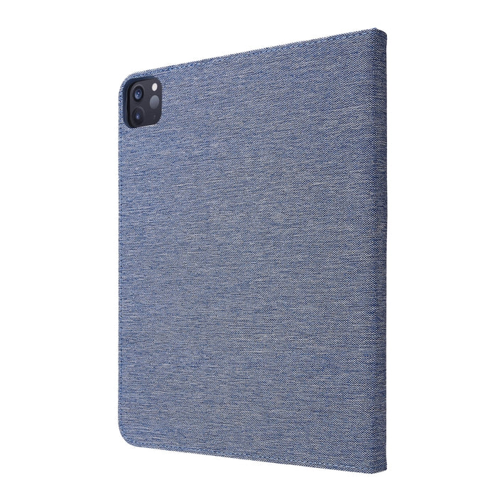 Flip horizontal TPU + funda protectora de cuero PU de tela con clip para tarjeta de presentación, For iPad Pro 11(2020)