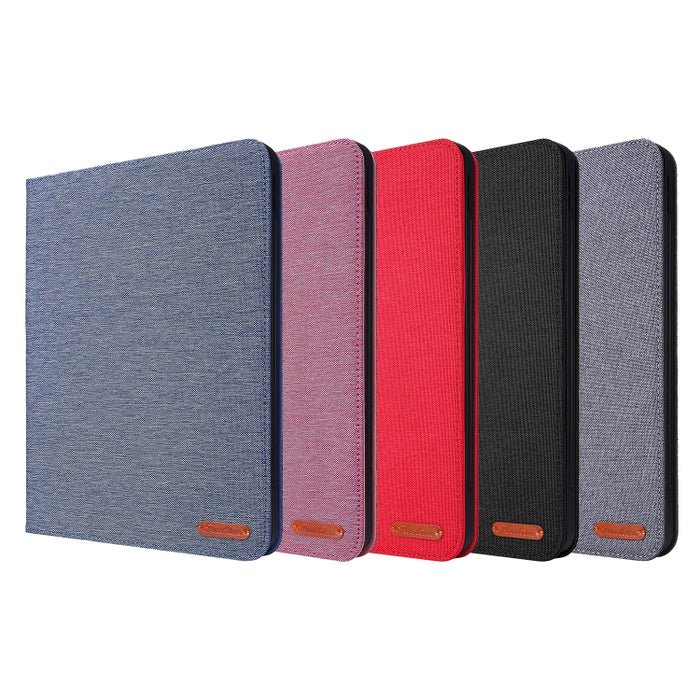 Flip horizontal TPU + funda protectora de cuero PU de tela con clip para tarjeta de presentación, For iPad Pro 11(2020)