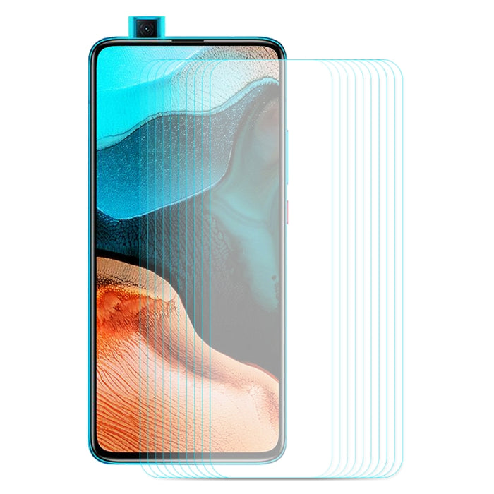 10 PCS ENKAY Hat-Prince 0.26mm 9H 2.5D Película de vidrio templado de borde curvo, For Galaxy A51, For Galaxy A71, For Xiaomi Redmi K30/K30 Pro, For Xiaomi Redmi Note 9/Note 9 Pro, For Huawei Nova 6 SE/P40 Lite