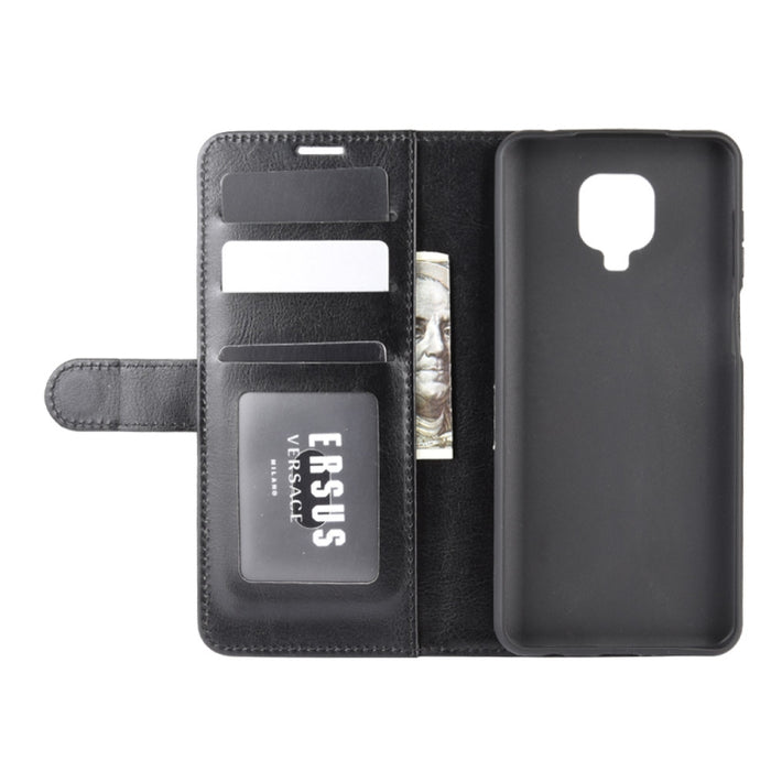 Para Xiaomi Redmi Note 9 Pro R64 Texture Funda de cuero con tapa horizontal única con soporte y ranuras para tarjetas y billetera y marco de fotos, For Xiaomi Redmi Note 9 Pro