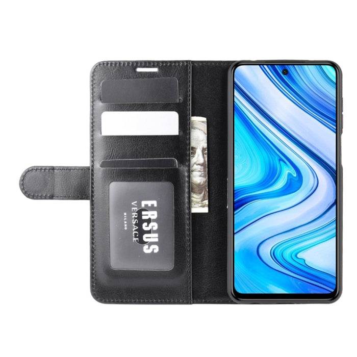 Para Xiaomi Redmi Note 9 Pro R64 Texture Funda de cuero con tapa horizontal única con soporte y ranuras para tarjetas y billetera y marco de fotos, For Xiaomi Redmi Note 9 Pro