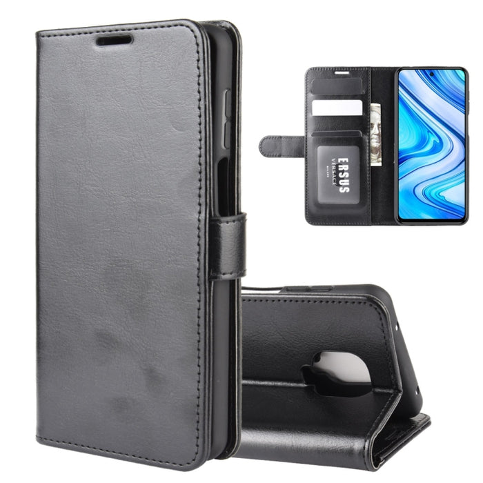 Para Xiaomi Redmi Note 9 Pro R64 Texture Funda de cuero con tapa horizontal única con soporte y ranuras para tarjetas y billetera y marco de fotos, For Xiaomi Redmi Note 9 Pro