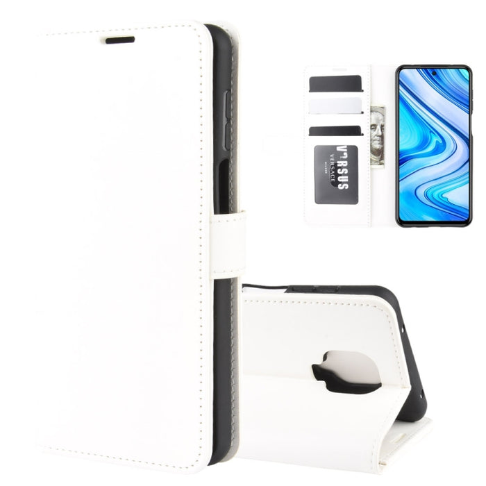 Para Xiaomi Redmi Note 9 Pro R64 Texture Funda de cuero con tapa horizontal única con soporte y ranuras para tarjetas y billetera y marco de fotos, For Xiaomi Redmi Note 9 Pro