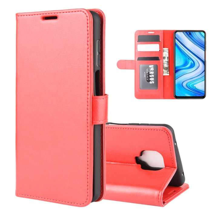 Para Xiaomi Redmi Note 9 Pro R64 Texture Funda de cuero con tapa horizontal única con soporte y ranuras para tarjetas y billetera y marco de fotos, For Xiaomi Redmi Note 9 Pro
