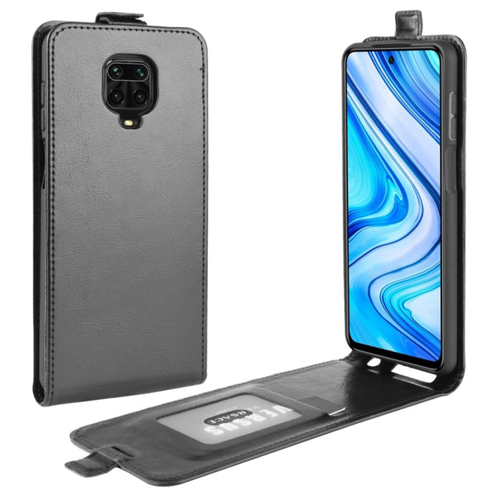 Para Xiaomi Redmi Note 9 Pro/Note 9S/Note 9 Pro Max R64 Texture Funda protectora de cuero con tapa vertical individual con ranuras para tarjetas y marco de fotos, For Redmi Note 9 Pro