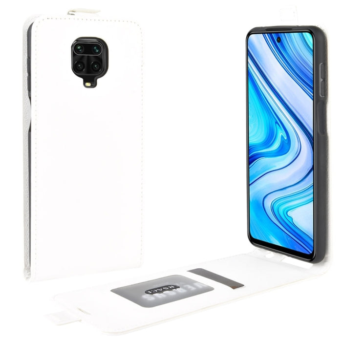 Para Xiaomi Redmi Note 9 Pro/Note 9S/Note 9 Pro Max R64 Texture Funda protectora de cuero con tapa vertical individual con ranuras para tarjetas y marco de fotos, For Redmi Note 9 Pro