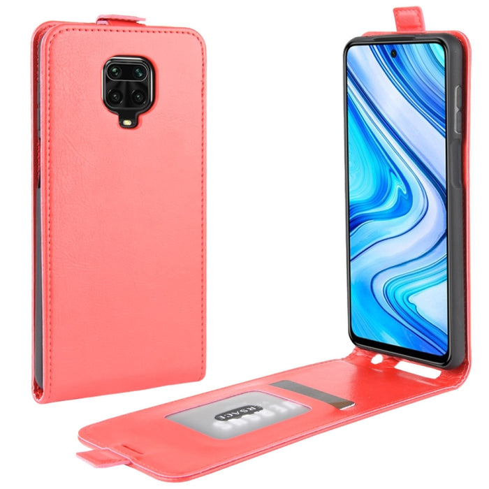 Para Xiaomi Redmi Note 9 Pro/Note 9S/Note 9 Pro Max R64 Texture Funda protectora de cuero con tapa vertical individual con ranuras para tarjetas y marco de fotos, For Redmi Note 9 Pro