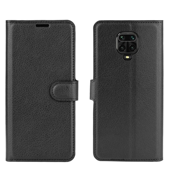 Para Xiaomi Redmi Note 9 Pro/Note 9S/Note 9 Pro Max Litchi Texture Funda protectora con tapa horizontal con soporte, ranuras para tarjetas y billetera, For Redmi Note 9 Pro