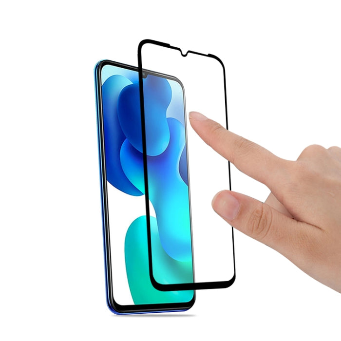 Para Xiaomi Mi 10 Lite mocolo 0.33mm 9H 3D Película de vidrio templado de pantalla completa curvada con pegamento completo, For Xiaomi Mi 10 Lite