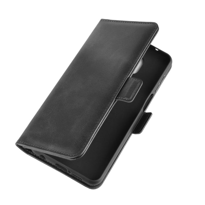 Para Xiaomi Redmi Note 9 Pro Funda de cuero con tapa horizontal con hebilla magnética de doble cara con soporte, ranuras para tarjetas y billetera