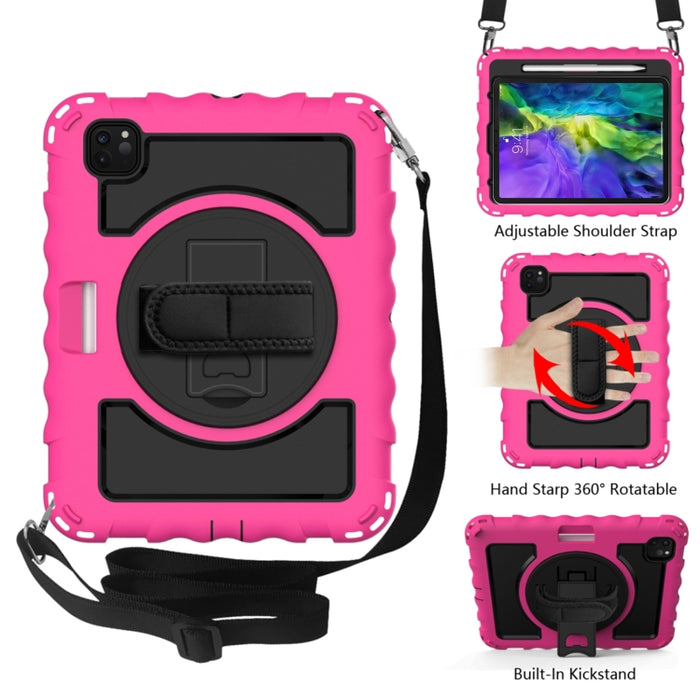 Para iPad Pro 11 (2020) PC + funda combinada de silicona a prueba de golpes con soporte y mango giratorios de 360 grados, For iPad Pro 11 (2020), For iPad Pro 11  (2020)