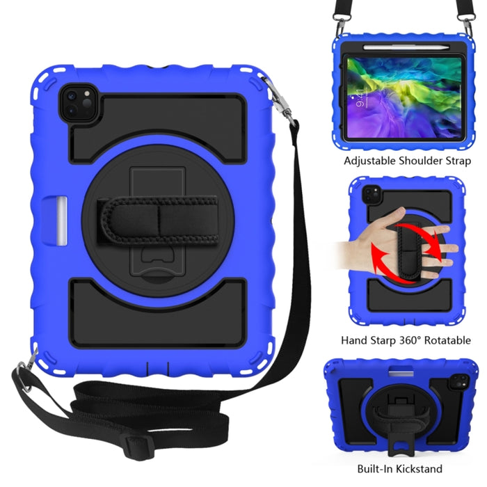 Para iPad Pro 11 (2020) PC + funda combinada de silicona a prueba de golpes con soporte y mango giratorios de 360 grados, For iPad Pro 11 (2020), For iPad Pro 11  (2020)