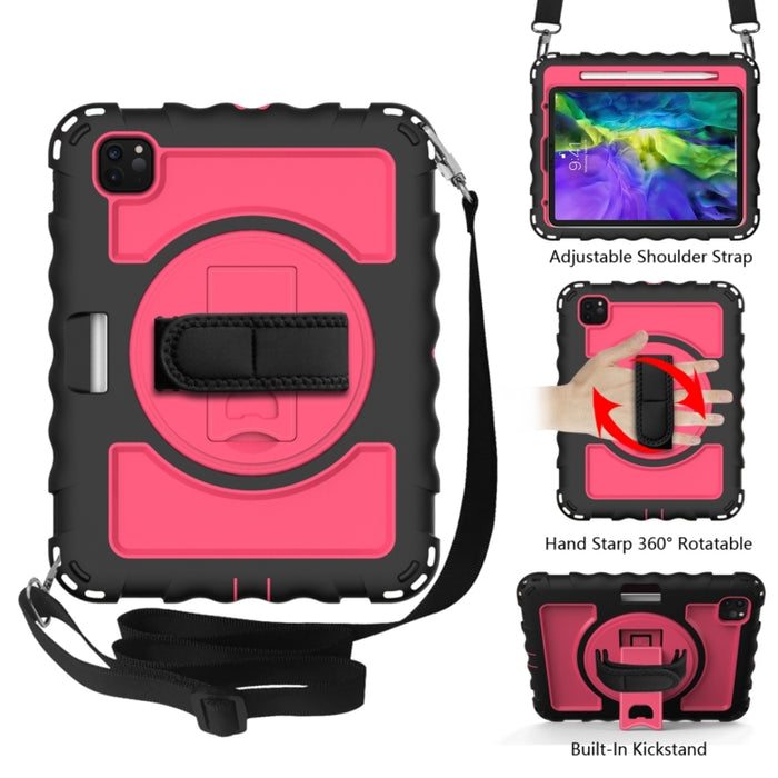 Para iPad Pro 11 (2020) PC + funda combinada de silicona a prueba de golpes con soporte y mango giratorios de 360 grados, For iPad Pro 11 (2020), For iPad Pro 11  (2020)