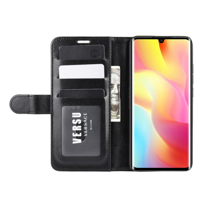 Para Xiaomi Mi Note 10 Lite 5g R64 Texture Funda protectora con tapa horizontal única con soporte y ranuras para tarjetas y billetera y marco de fotos, For Xiaomi Mi Note 10 Lite 5G