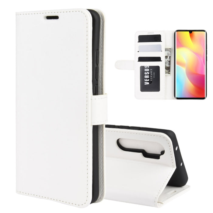 Para Xiaomi Mi Note 10 Lite 5g R64 Texture Funda protectora con tapa horizontal única con soporte y ranuras para tarjetas y billetera y marco de fotos, For Xiaomi Mi Note 10 Lite 5G