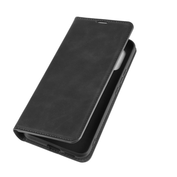 Para Xiaomi Mi Note 10 Lite 5g Funda de cuero de succión magnética de negocios de piel retro con soporte y ranuras para tarjetas y billetera, For Xiaomi Mi 10 Lite 5G