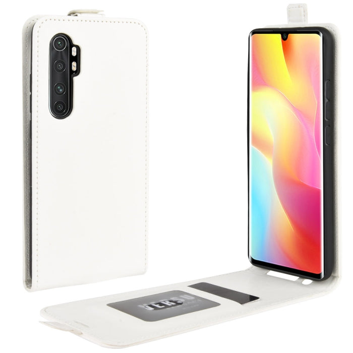 Para Xiaomi Mi Note 10 Lite 5g R64 Textura Funda protectora de cuero con tapa vertical única con ranuras para tarjetas y marco de fotos, For Xiaomi Mi Note 10 Lite