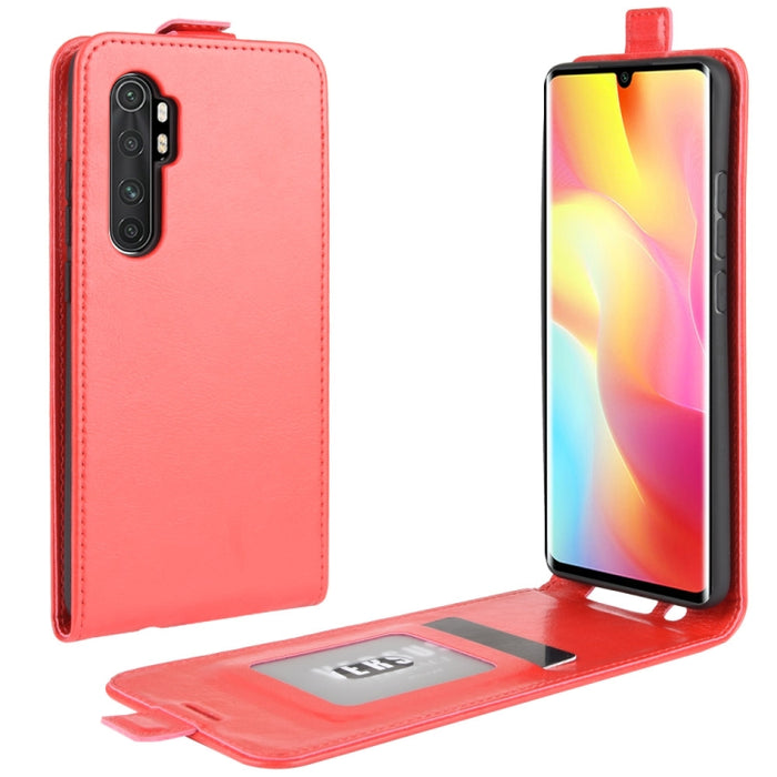 Para Xiaomi Mi Note 10 Lite 5g R64 Textura Funda protectora de cuero con tapa vertical única con ranuras para tarjetas y marco de fotos, For Xiaomi Mi Note 10 Lite