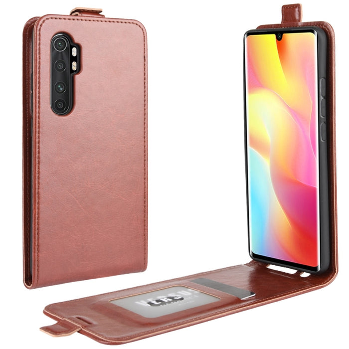 Para Xiaomi Mi Note 10 Lite 5g R64 Textura Funda protectora de cuero con tapa vertical única con ranuras para tarjetas y marco de fotos, For Xiaomi Mi Note 10 Lite