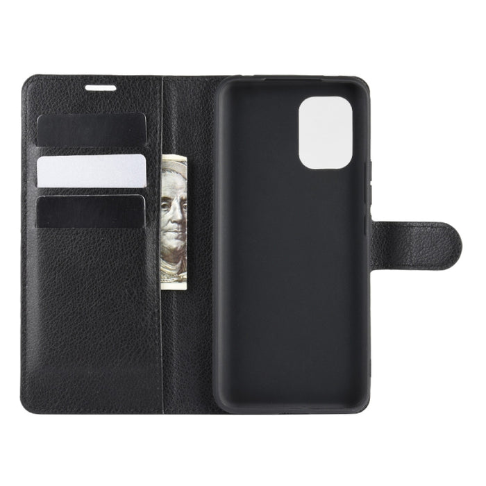 Para Xiaomi Mi Note 10 Lite Litchi Texture Funda protectora con tapa horizontal con soporte y ranuras para tarjetas y billetera, For Xiaomi Mi 10 Lite, For Xiaomi Mi  10 Lite