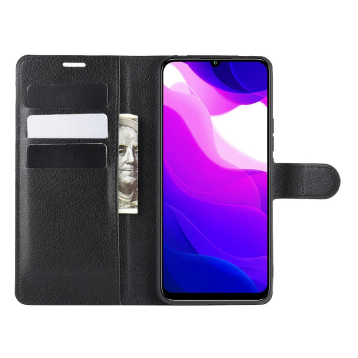 Para Xiaomi Mi Note 10 Lite Litchi Texture Funda protectora con tapa horizontal con soporte y ranuras para tarjetas y billetera, For Xiaomi Mi 10 Lite, For Xiaomi Mi  10 Lite