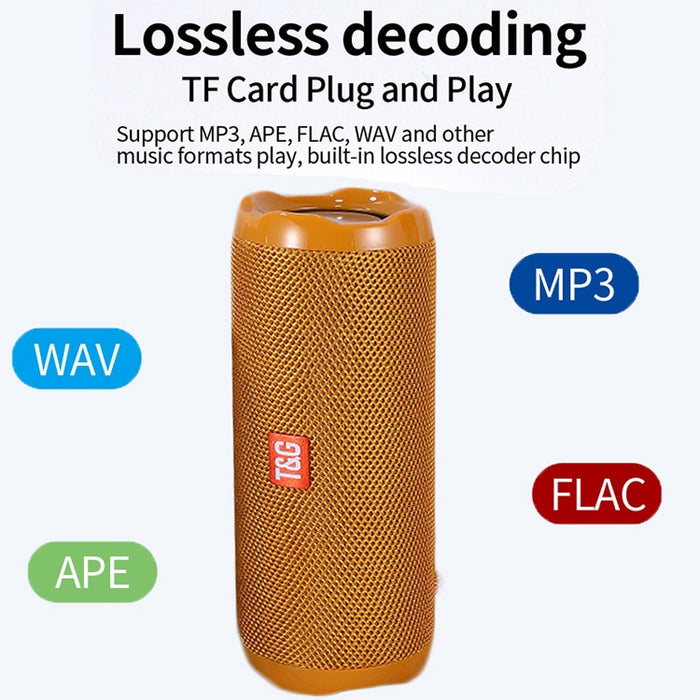 T&G TG191 20W Altavoz Bluetooth a prueba de agua Estéreo Subwoofer de doble diafragma Audio portátil Radio FM