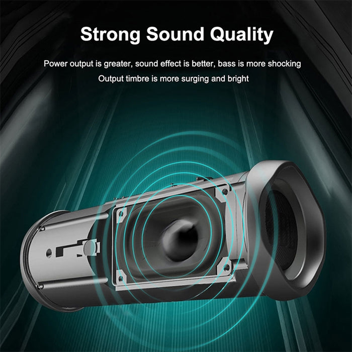 T&G TG191 20W Altavoz Bluetooth a prueba de agua Estéreo Subwoofer de doble diafragma Audio portátil Radio FM