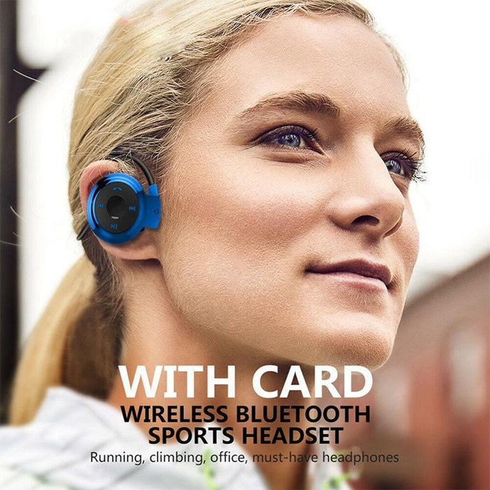 NVAHVA Reproductor de MP3 Auriculares Bluetooth, Auriculares deportivos inalámbricos Reproductor de MP3 con Radio FM, Auriculares estéreo Tarjeta TF MP3 máx. a 32 GB