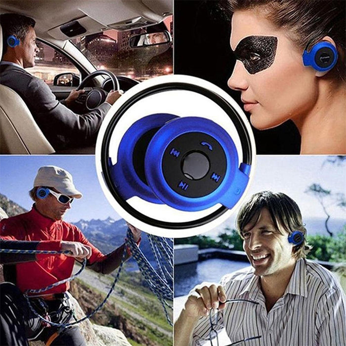 NVAHVA Reproductor de MP3 Auriculares Bluetooth, Auriculares deportivos inalámbricos Reproductor de MP3 con Radio FM, Auriculares estéreo Tarjeta TF MP3 máx. a 32 GB