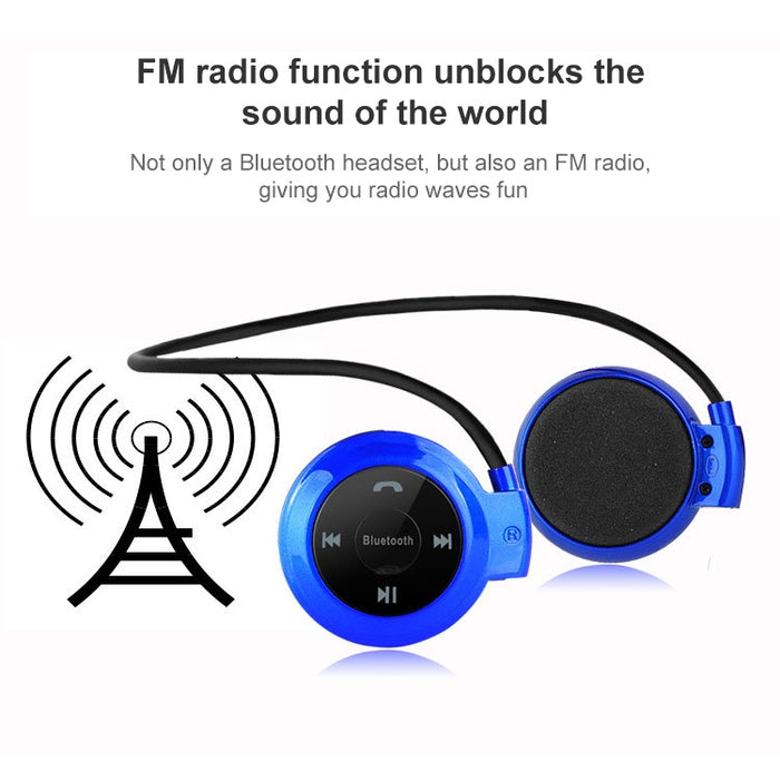 NVAHVA Reproductor de MP3 Auriculares Bluetooth, Auriculares deportivos inalámbricos Reproductor de MP3 con Radio FM, Auriculares estéreo Tarjeta TF MP3 máx. a 32 GB