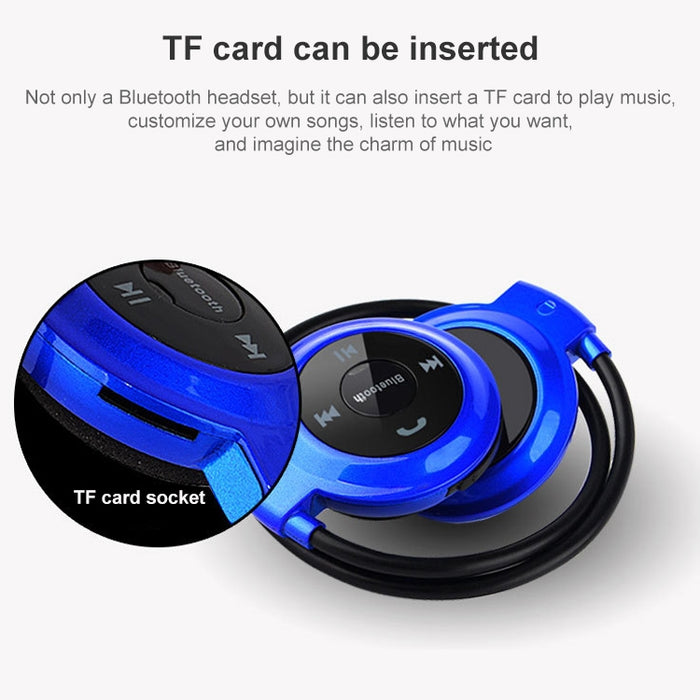 NVAHVA Reproductor de MP3 Auriculares Bluetooth, Auriculares deportivos inalámbricos Reproductor de MP3 con Radio FM, Auriculares estéreo Tarjeta TF MP3 máx. a 32 GB