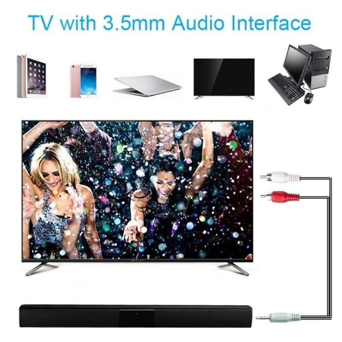 Barra de sonido para TV de 20W, Altavoz Bluetooth, Radio FM, sistema de cine en casa, Subwoofer Inalámbrico portátil, Boombox de música MP3 para Xiaomi