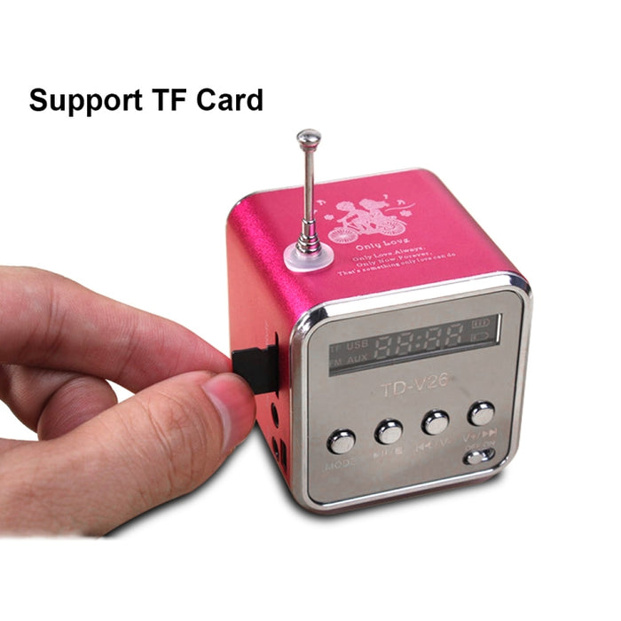 Altavoces portátiles con FM, Mini Radio multifunción, USB, altavoces para ordenador portátil, TV, teléfono, compatible con tarjeta SD/TF, reproductor de música Mp3