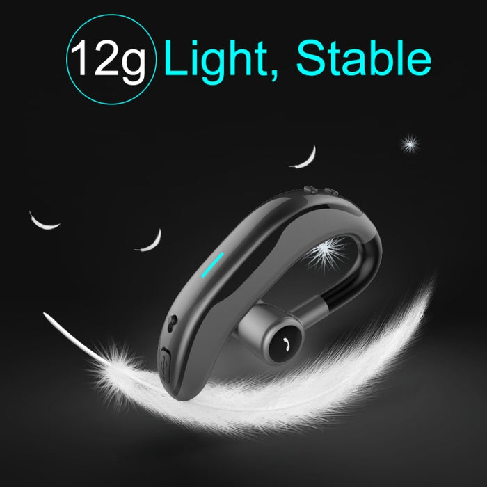 Auricular inalámbrico manos libres Bluetooth con gancho para la oreja para coche con micrófono