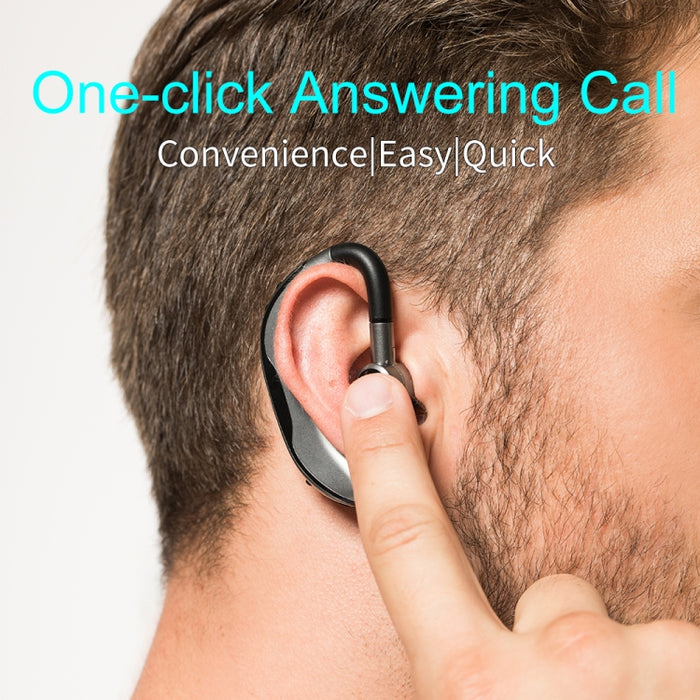 Auricular inalámbrico manos libres Bluetooth con gancho para la oreja para coche con micrófono