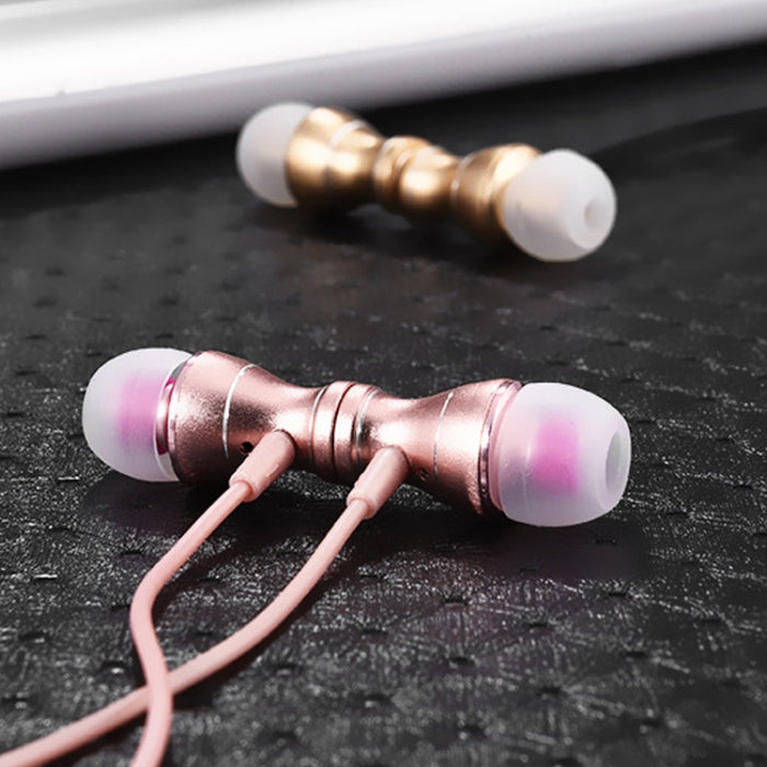 Auriculares deportivos con conector Jack de 3,5mm, estéreo a prueba de sudor, potentes imanes de música, auriculares con micrófono para iPhone Samsung