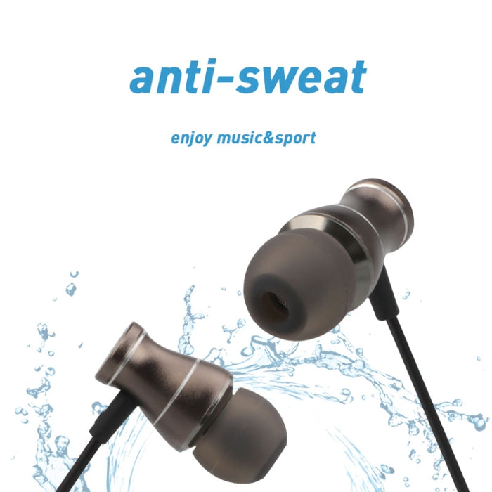 Auriculares deportivos con conector Jack de 3,5mm, estéreo a prueba de sudor, potentes imanes de música, auriculares con micrófono para iPhone Samsung