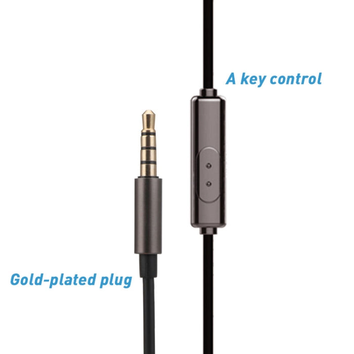 Auriculares deportivos con conector Jack de 3,5mm, estéreo a prueba de sudor, potentes imanes de música, auriculares con micrófono para iPhone Samsung